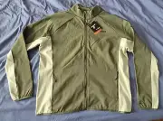 COLUMBIA Titanium Omni-Shield Full Zip Tech Fleece Jacket Mens Xl Green NWT