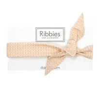 在飛比找誠品線上優惠-Ribbies兒童蝴蝶結髮帶-甜桃幾何圖型