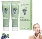 JORONDY Cabernet Sauvignon Extract Purifying Exfoliating Gel, Purifying Exfoliating Gel, JORONDY exfoliating Scrub, Moisturizing Cleanses Skin Give,Deep Cleansing Face for Various Skin Types (2 Pack)