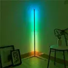 Modern LED RGB Floor Lamp Bedroom Living Room Dimming Black Indoor lighting