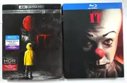 It (2017) 4K+Blu-ray / Stephen King's It (1990) With Rare OOP Slip Cover