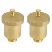 2X Brass Automatic Air Vent 1/2 Inch Male Thread for Solar Water Heater8547