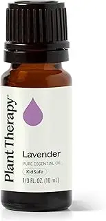 Plant Therapy Lavender Essential Oil 100% Pure, Undiluted, Therapeutic Grade, Aromatherapy Diffuser for Relaxation and Body Care for Beauty and Healthy Skin Use, 10 mL (1/3 oz)