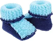 TEHAUX 1 Pair Baby Booties Baby Shoes Newborn Infant Booties Knitted Baby Shoe Handmade Crochet Shoes Handmade Knitting Shoes Warm Shoes Braided Shoes Woolen Shoes Toddler Manual Yarn