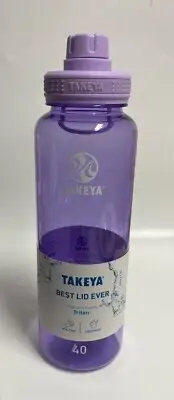 50411 TAKEYA 40 OZ. VIVACITY PURPLE BEST LID EVER TRITAN BPA-FREE LEAKPROOF