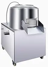 ASSYA Commercial Potato Peeling Machine, Automatic Sweet Potato Peeling Machine, Electric Taro Washing Machine with Universal Water Inlet and Wheels