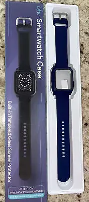 LSK Smart Watch Case Built-in Tempered Glass Screen Protector For Apple 38mm
