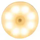 LED Motion Sensor Light 300mAh for Kitchen Bedroom Hallway Closet (Warm White)