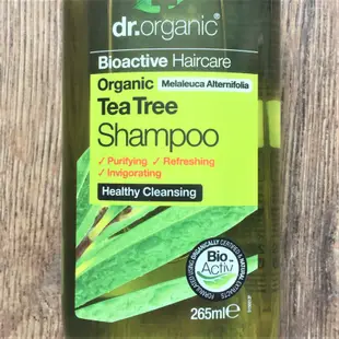 英國製 Dr. Organic Tea Tree Shampoo 茶樹洗髮精 有機新品