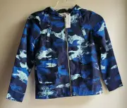 Sovereign Code LA Kids Girls/ Boys Blue Windbreaker Jacket Size 6 Zipper Front
