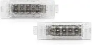 XEBRAD 2x, for Lancia, for Ypsilon 2003-2011 Delta 2008-2014 Musa 2004-2012 Lybra 1999-2005 Full White Interior Trunk Boot Luggage Glove Box Lights License Plate Lamp(BLACK 2 Pieces)