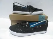 SPERRY Girls Shoes 5 1/2 Top-Sider Boat Shoes Baypiont Black Sparkle NEW Sneaker