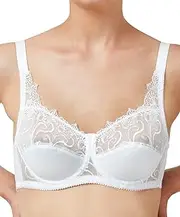 [Marlon] Women's Kimberley Underwired Lace Cup Everyday Bra with Full Coverage