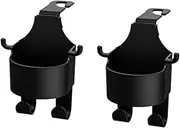 Back Seat Cup Holder with Hooks, Multifunctional Hook for Car Seat Back, Universal Car Rear Seat Headrest Storage Box with Cup Holder, for Car Travel Accessories. (4)
