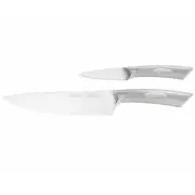 100% Genuine! SCANPAN Classic Steel 2 Piece Chef Knife Set! RRP $159.00!