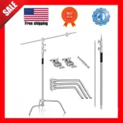 Photography C Stand with Boom Arm, 10Ft/300Cm Adjustable Heavy Duty Light