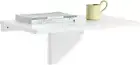 Wall-Mounted Folding Table, Kitchen Table, Laptop Table, Dining Table, White, FW