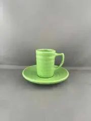 Bauer 2000 Demitasse Cup & Saucer PARROT GREEN