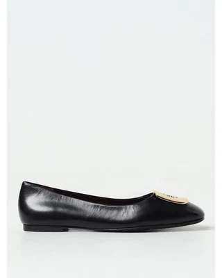 Tory Burch Minnie Travel Ballet Flat Leather Flats Women Black