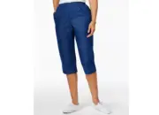 Alfred Dunner Petite Pull-On Capri Denim Jeans, Blue Sz-14P