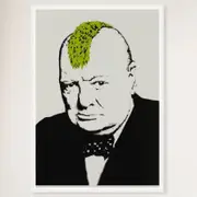 Galrie Banksy Turf War 2003 Artwork - Master Edition Print on Archival Quality Paper, White Frame, A3 30 x 42cm (12 x 16inch)