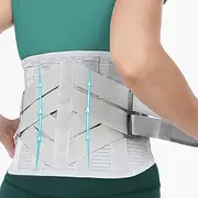 Back Brace for Lower Back Pain with 4 Ergonomic Stays; Lumbar Support Belt for Work Heavy Lifting Men Women; Adjustable Breathable Waist Support Relieve Sciatica, Herniated Disc (PG, M)