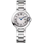 New Cartier Ballon Bleu Stainless Steel Quartz 28 mm Silver Watch WSBB0067