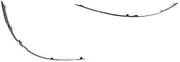 Mellisso Rear Bumper Chrome Reflective Strip for - B Class W245 2008-2010 1698851921 1698852021
