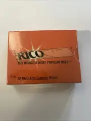 RICO ALTO CLARINET REEDS (25 REEDS) SIZE 1.5 UNOPENED BOX