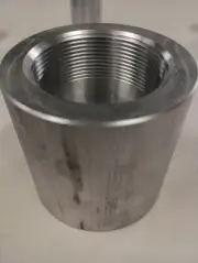 Aluminum 2" Inch NPT Heavy Wall Pipe Threaded Coupling for Welding
