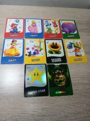 *FREE SHIPPING* Lot of 10 SUPER MARIO WONDER CARDS = HoloFoil BOWSER + SUPERSTAR