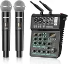 4-Channel Audio Interface with Wireless Mics and Bluetooth for Studio Recording