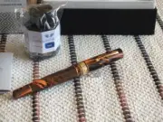 Leonardo Officina Italiana MZG Ebonite Flame 14K Fountain Pen DHL express