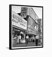 Coney Island Bowery Arcade 1954 8x10 Framed Photo