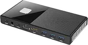 KINGDEL M6 Mini Compact PC N100/N200 Processor 4 Cores 6MB Cache Max 3.40GHz, 16GB RAM 256GB SSD, 3xUSB3.1 1xHD 1xType-C, UHD Graphics Support 4K W-11 Pro