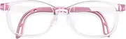 EyeBuddy Blue Light Blocking Computer Glasses for Boys Girls Sports Anti Blue Light Glasses with Unbreakable Frame Age 3-13, 109-pink, 13+