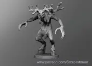 Wendigo Cryptid Monster Manual 28mm Scale D&D Tabletop Miniature SB