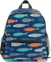 [Joisal] Watercolor Hummingbirds and Irises Kid Backpacks Lightweight School Backpack Girls, Toddler Travel Backpack Ages 3-8