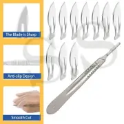 100 Sterile Surgical Blades #24 with BP Scalpel Handle #4 Medical ENT German Gr