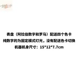 第四代LED投影時鐘歐式羅馬靜音投射鐘錶客廳掛鐘數字掛牆投影鍾