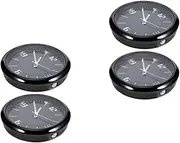 2sets Car Clock Kit Clocks Clock Mechanism Flip Clock Car Watch Led Clock Large Wall Clock Outdoor Wall Clock Seconds Travel Clock Battery Clock Mini Digital Clock Black