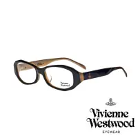 在飛比找momo購物網優惠-【Vivienne Westwood】時尚流線造型鏡框光學眼