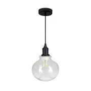 Anna Pendant Light E27 in Clear Glass Superlux Lighting - QH3993