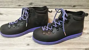 NATIVE 正品 紫黑配色 防水靴 防水鞋 M8/26CM 二手