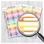 Appointment Planner Stickers for Diary Calendars, Journals and Scrapbooking