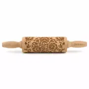 Folkroll dough roller Folk Floral rolling pin embossing roller pattern motif ...