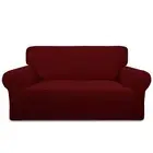 PureFit Stretch Loveseat Sofa Slipcover – Spandex Jacquard Non Slip Soft C