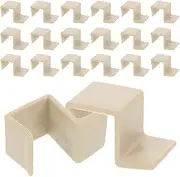 SHOWERORO 20pcs Crib Accessories Bed Frames Bracelets of Extender Reflector Accessories Wall Hook Accessories Hook Bed Rack Bracket Bed Frame Storage Tube Pen Holder Dwarf Plastic Beige