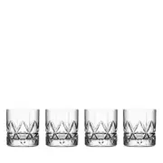 Orrefors Peak Old Fashioned Glass, Set of 4