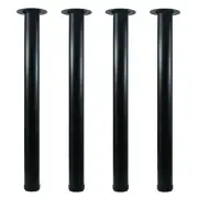 24 inch Adjustable Tall Metal Desk Legs, Office Table Furniture Leg Set, Set ...